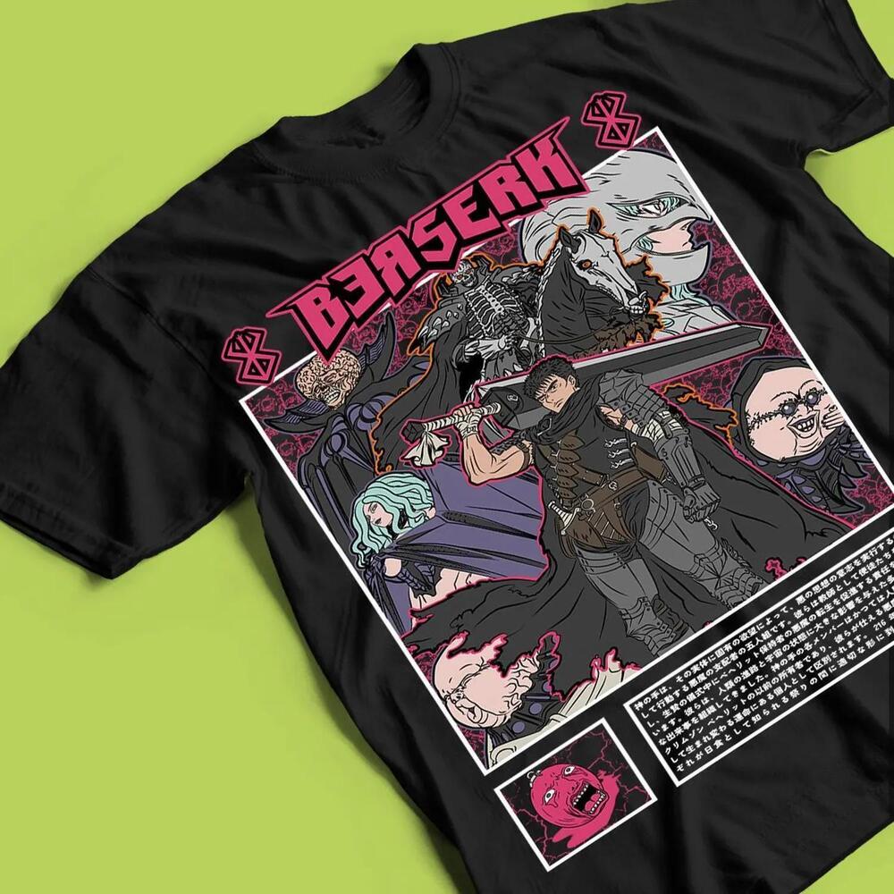 Anime Special T-Shirt Unisex, Anime Manga Shirt, Anime Shirt, Black